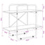 Bogreol 2 niveauer 80 x 35 x 70 cm PB Sonoma-eg