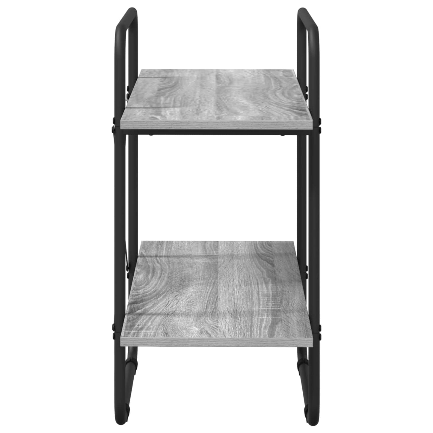 Bogreol 2 niveauer 80 x 35 x 70 cm PB Grå Sonoma