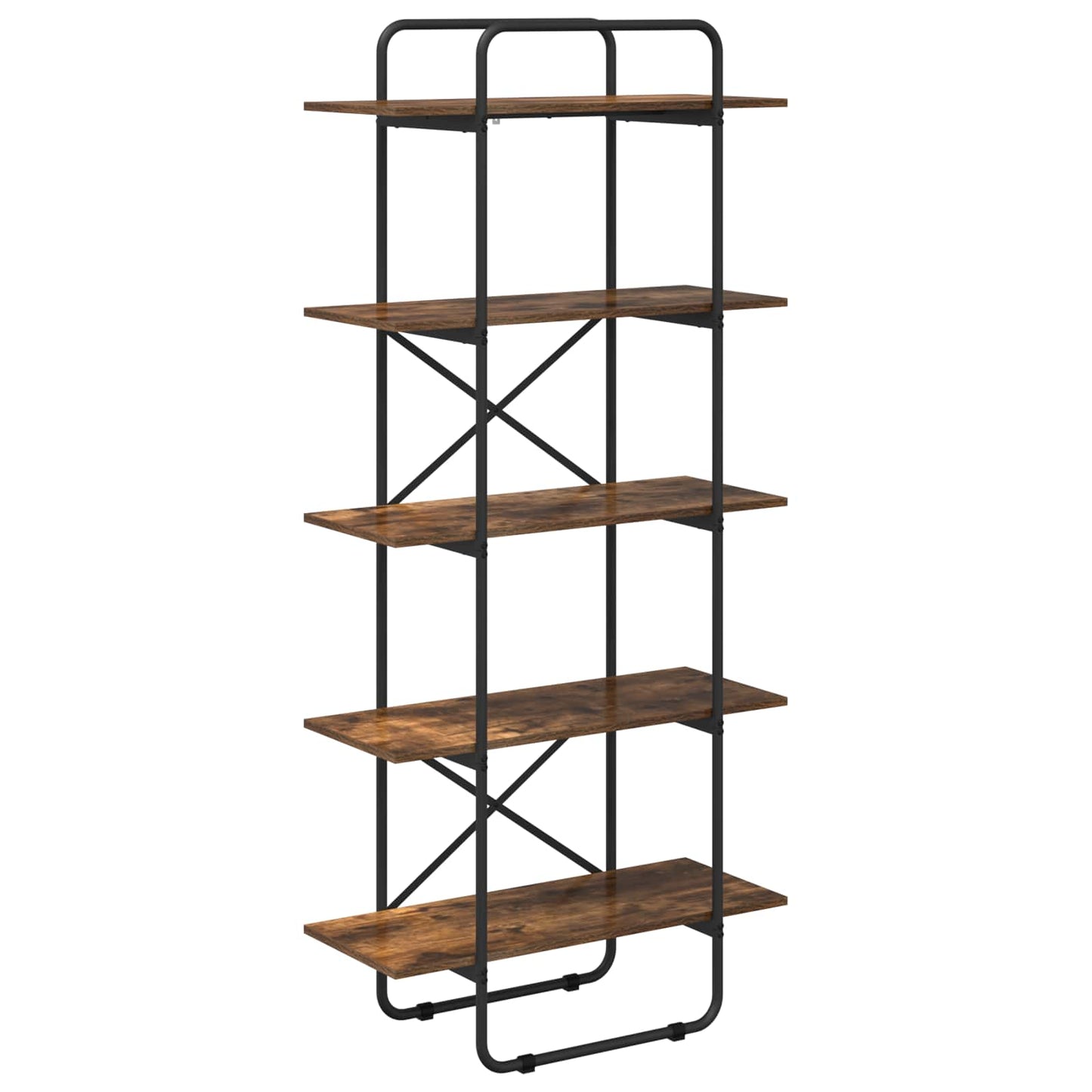 Bogreol 5 niveauer 60 x 35 x 175,5 cm PB Røget eg