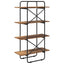 Bogreol 4 niveauer 60 x 35 x 140 cm PB Egetræ