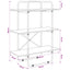 Bogreol 3 niveauer 60 x 35 x 105 cm PB Sort eg