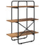 Bogreol 3 niveauer 60 x 35 x 105 cm PB Egetræ