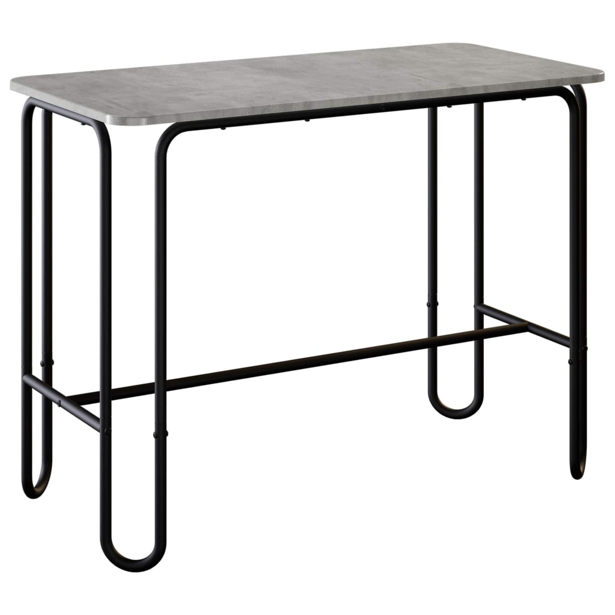 Spisebord 100 x 50 x 75 cm Konstrueret træ Betongrå Rektangulær