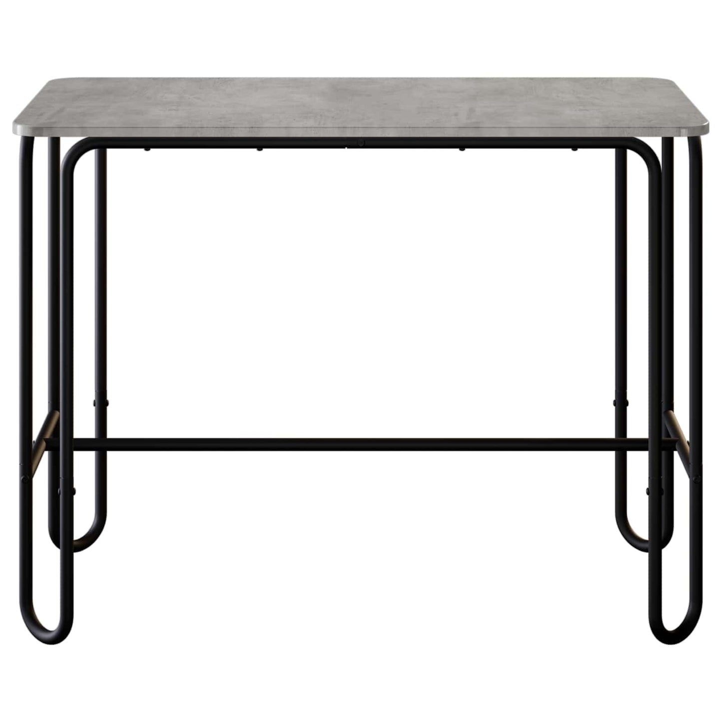 Spisebord 100 x 50 x 75 cm Konstrueret træ Betongrå Rektangulær
