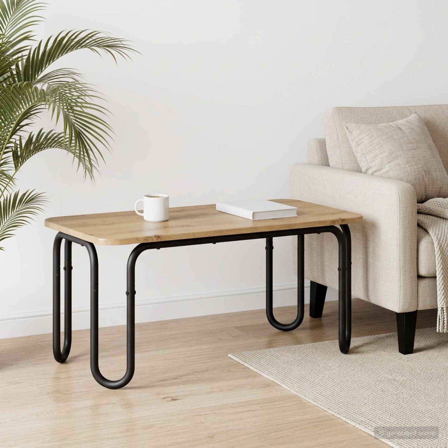 Sofabord Artisan-eg 79,5 x 40 x 36 cm Konstrueret træ