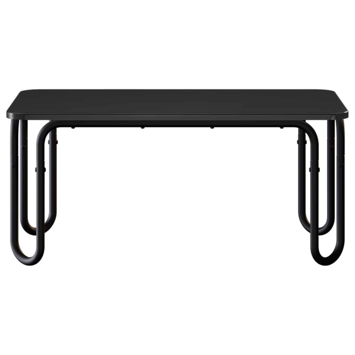 Sofabord Sort 100 x 50 x 45 cm Konstrueret træ