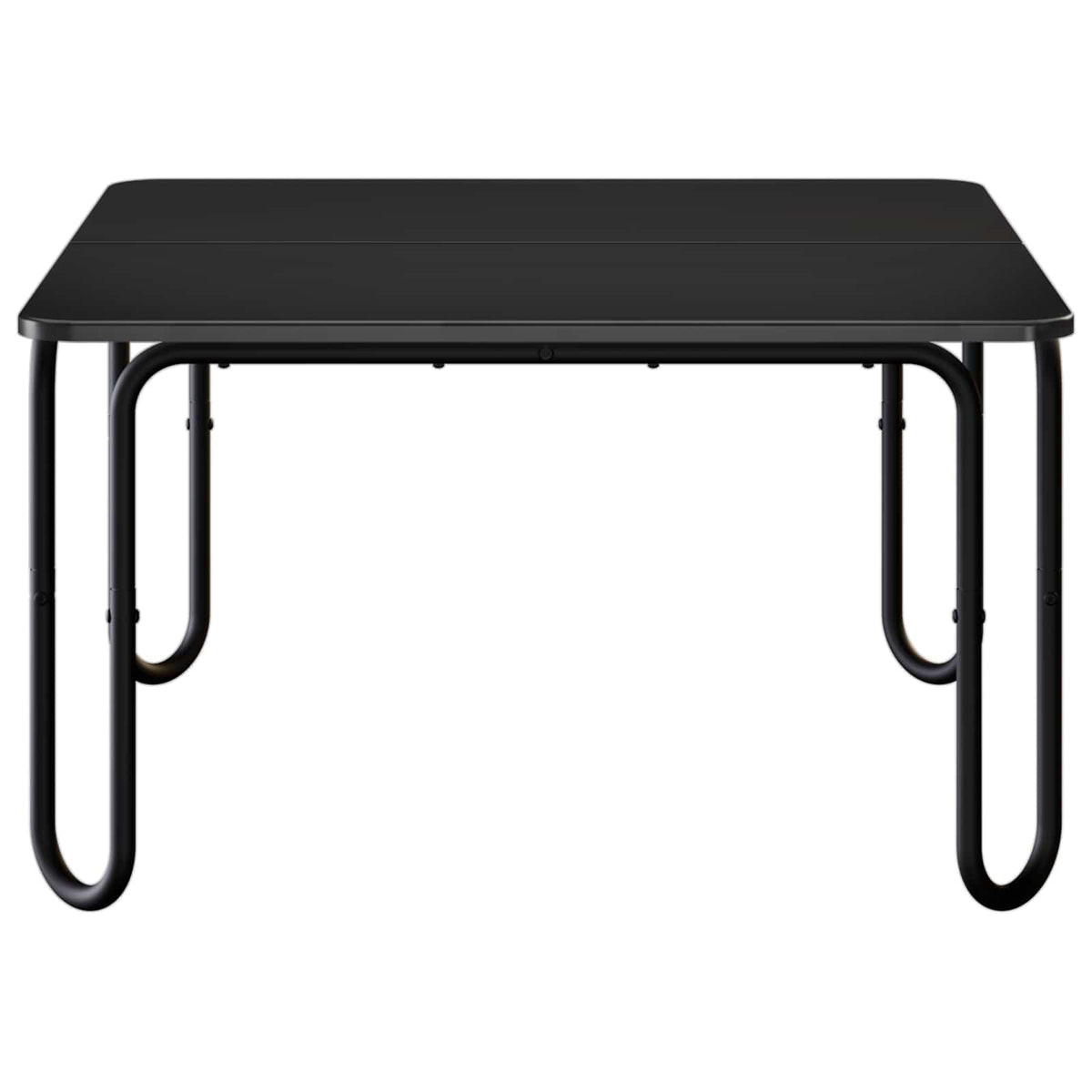 Sofabord Sort 100 x 100 x 45 cm Konstrueret træ
