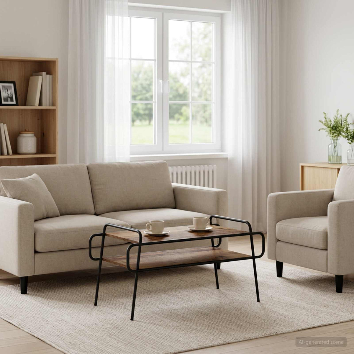 Sofabord Gammelt træ 100 x 50 x 51 cm Konstrueret træ