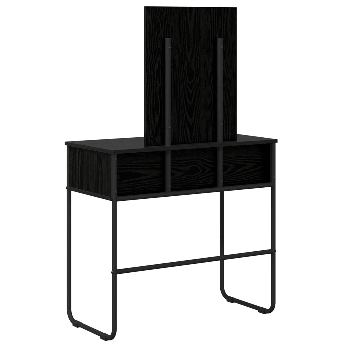 Klædeskab med hylde Sort eg 81 x 40 x 131 cm Konstrueret træ