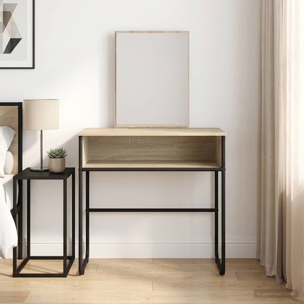 Klædeskab med hylde Sonoma-eg 81 x 40 x 131 cm Konstrueret træ