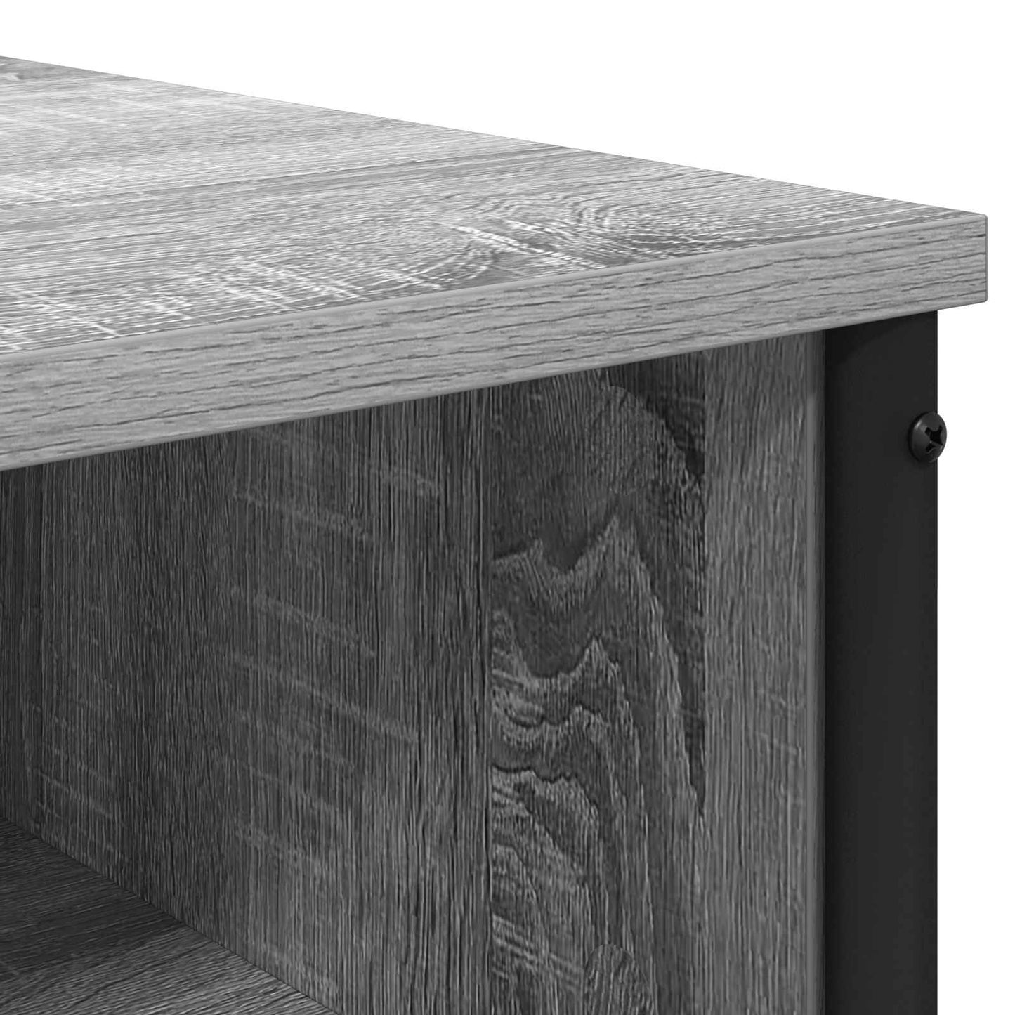 Klædeskab med hylde Grå Sonoma 81 x 40 x 131 cm Konstrueret træ