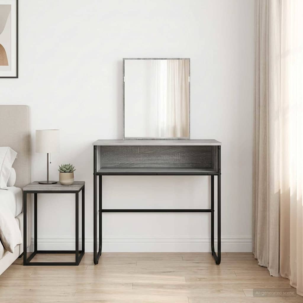 Klædeskab med hylde Grå Sonoma 81 x 40 x 131 cm Konstrueret træ