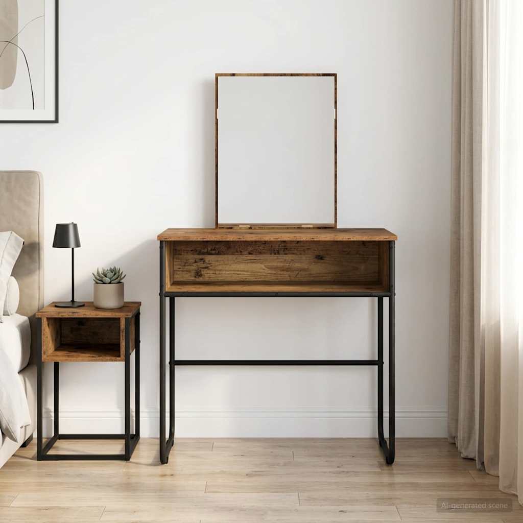 Klædeskab Gammelt træ 81 x 40 x 131 cm Konstrueret træ