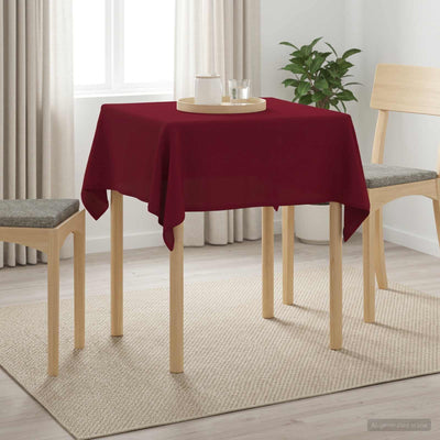 Bordklæde Firkantet Vinrød 110 x 110 cm Polyester