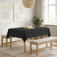 Bordklæde 5 stk. Rektangulær Mørkegrå 110 x 140 cm Polyester