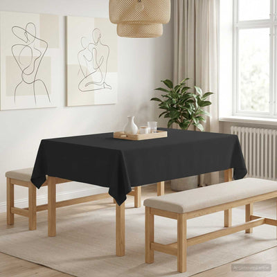 Bordklæde Rektangulær Mørkegrå 140 x 180 cm Polyester