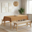 Bordklæde Rektangulær Beige 110 x 160 cm Polyester