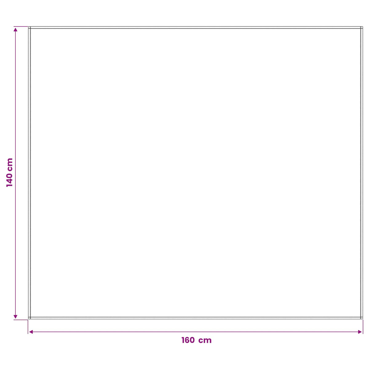 Bordklæde Rektangulær Beige 140 x 160 cm Polyester