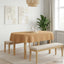 Bordklæde Oval Beige 130 x 220 cm Polyester