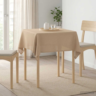 Bordklæde Firkantet Beige 140 x 140 cm