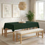Bordklæde 5 stk. Rektangulær Mørkegrøn 140 x 200 cm