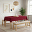 Bordklæde Rektangulær Vinrød 140 x 200 cm