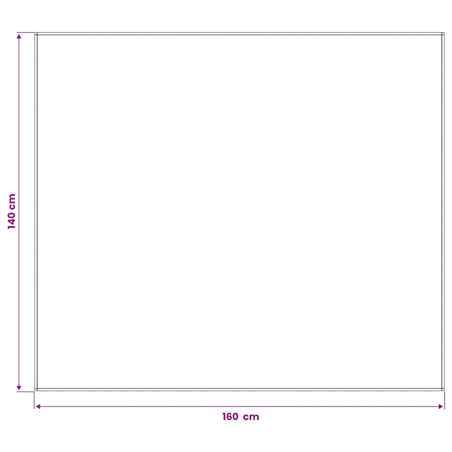 Bordklæde Rektangulær Beige 140 x 160 cm