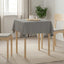 Bordklæde Rektangulær Lysegrå 140 x 140 cm