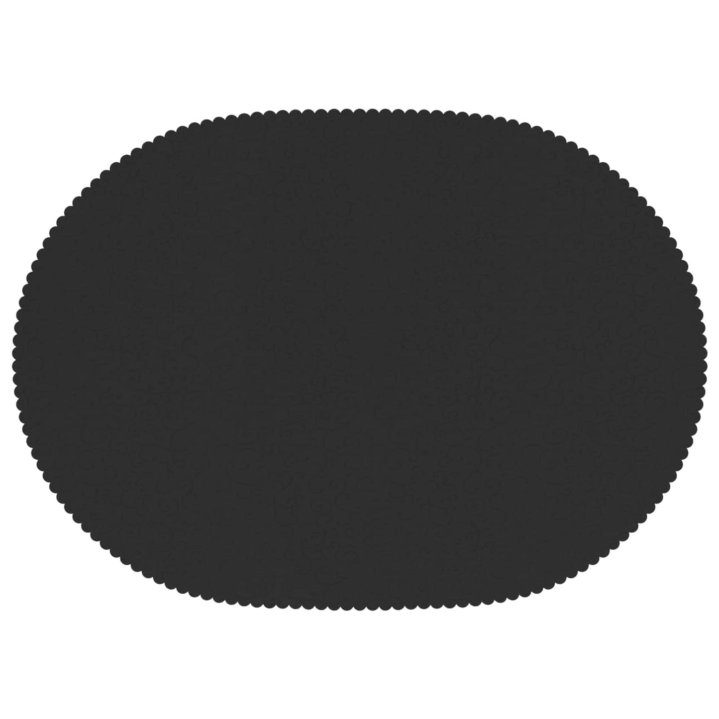 Bordklæde Oval Mørkegrå 160 x 220 cm