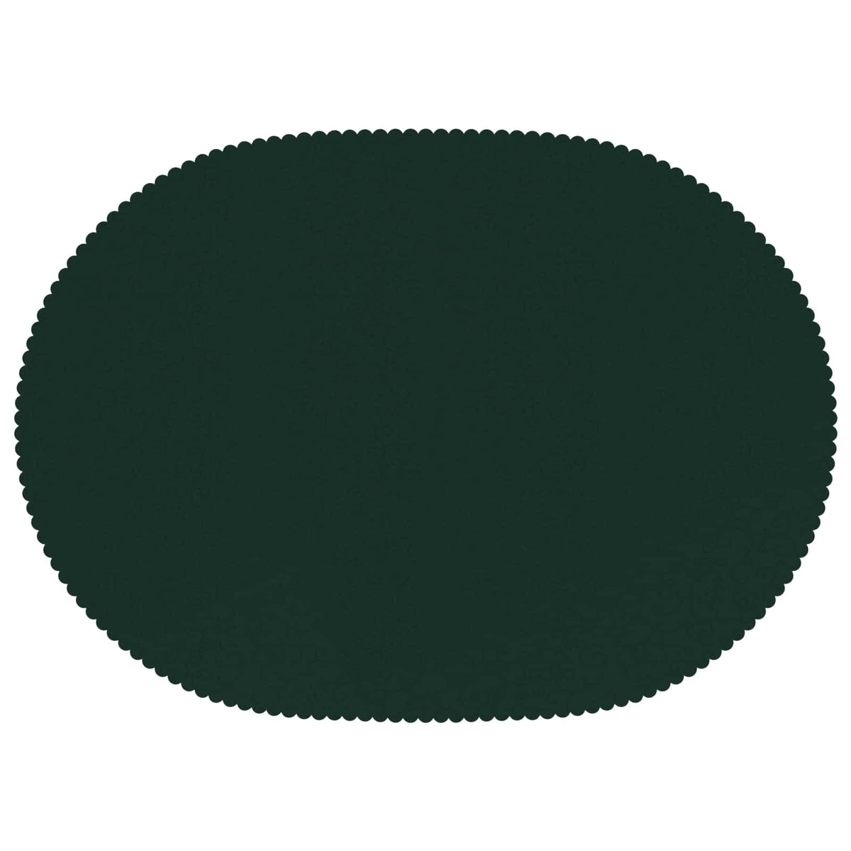 Bordklæde Oval Mørkegrøn 160 x 220 cm