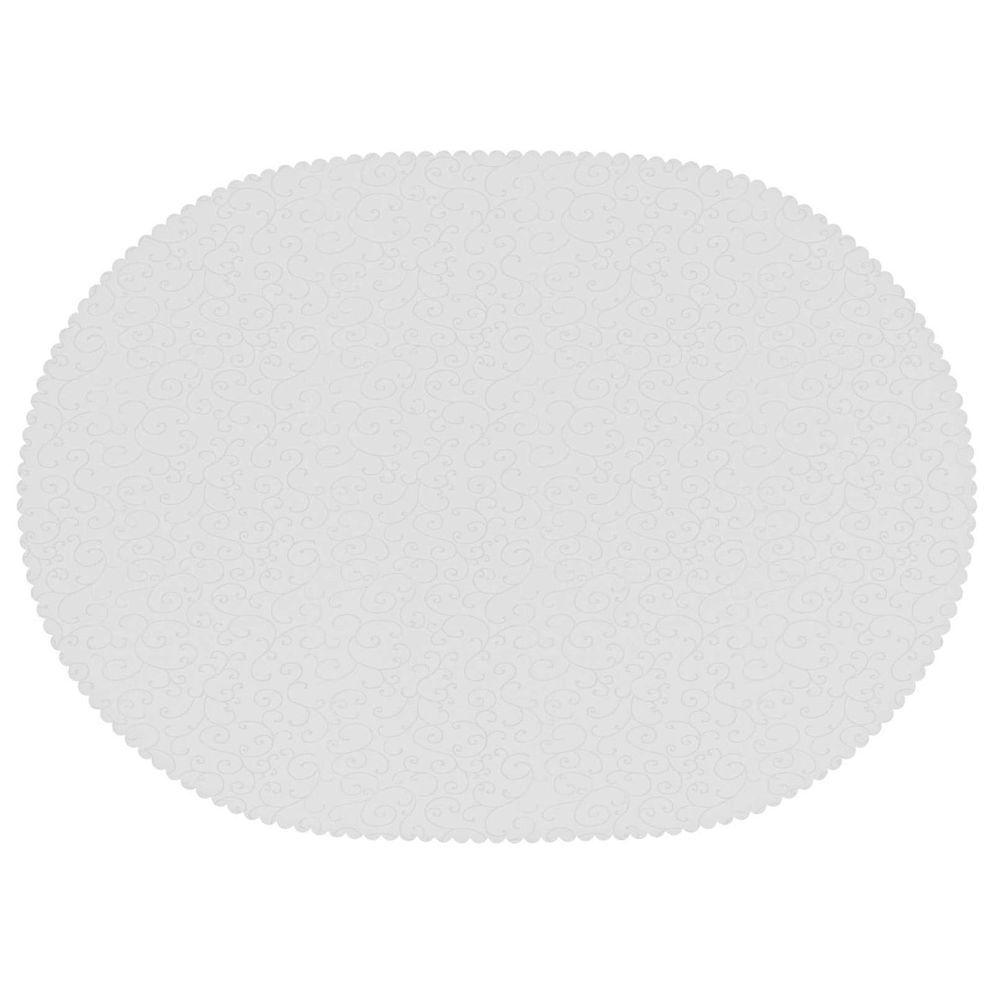 Bordklæde Oval Hvid 160 x 220 cm