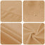 Bordklæde 5 stk. Firkantet Beige 110 x 110 cm Polyester
