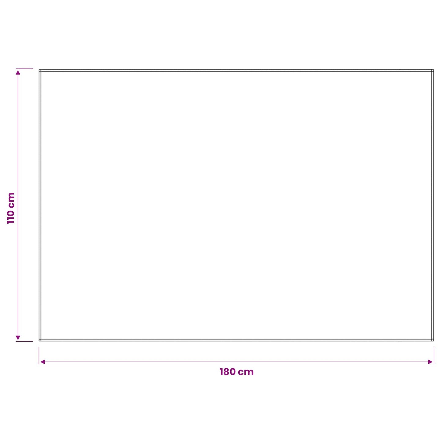 Bordklæde 5 stk. Rektangulær Mørkegrøn 110 x 180 cm Polyester