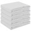 Bordklæde 5 stk. Rektangulær Hvid 140 x 220 cm Polyester