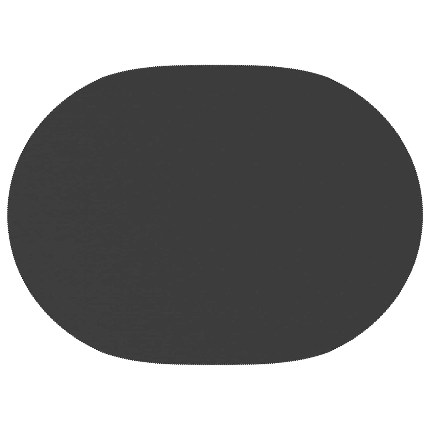 Bordklæde 5 stk. Oval Mørkegrå 130 x 180 cm Polyester