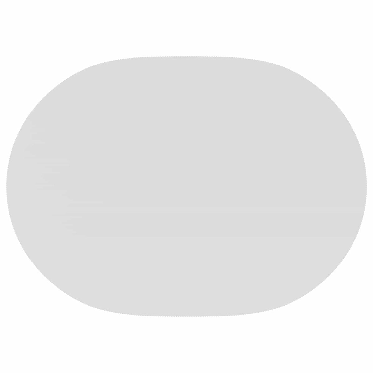 Bordklæde 5 stk. Oval Hvid 130 x 180 cm Polyester