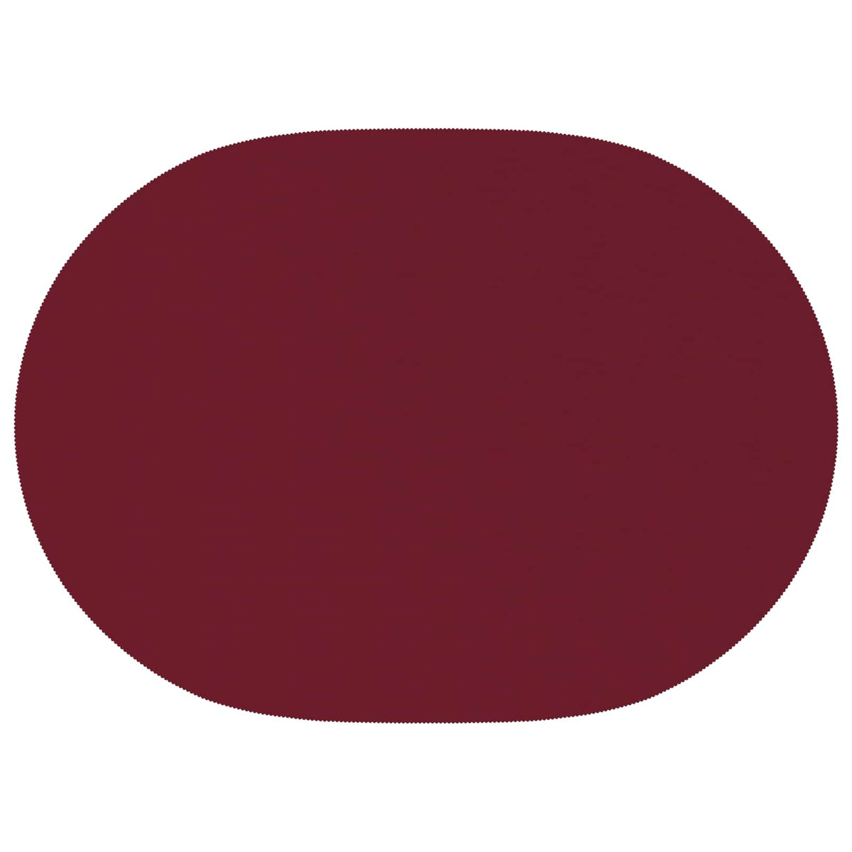 Bordklæde 5 stk. Oval Vinrød 130 x 180 cm Polyester