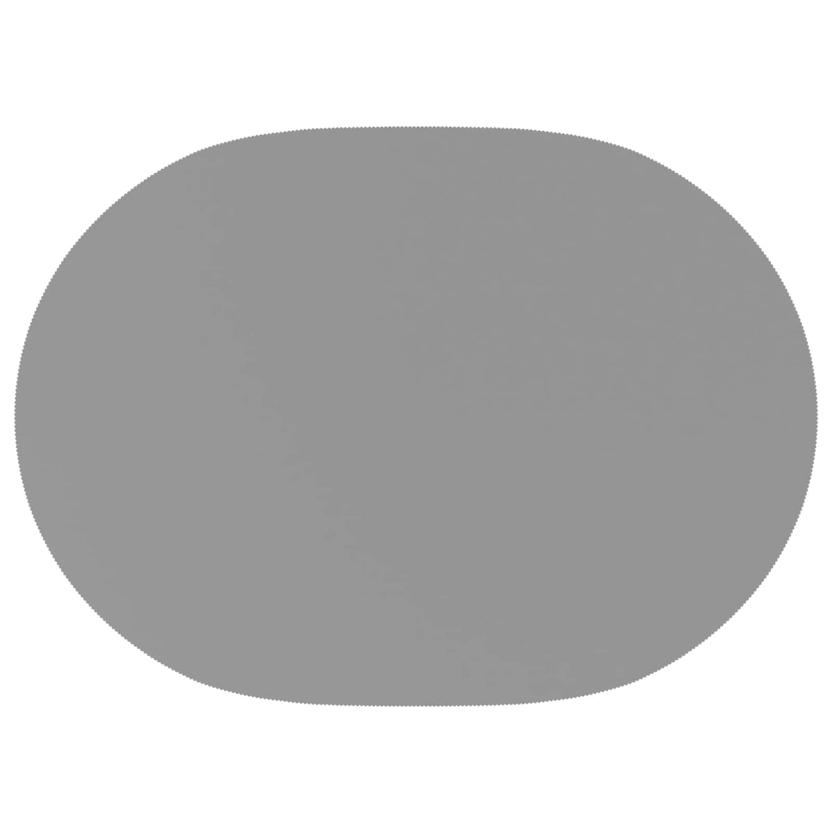 Bordklæde 5 stk. Oval Lysegrå 130 x 220 cm Polyester