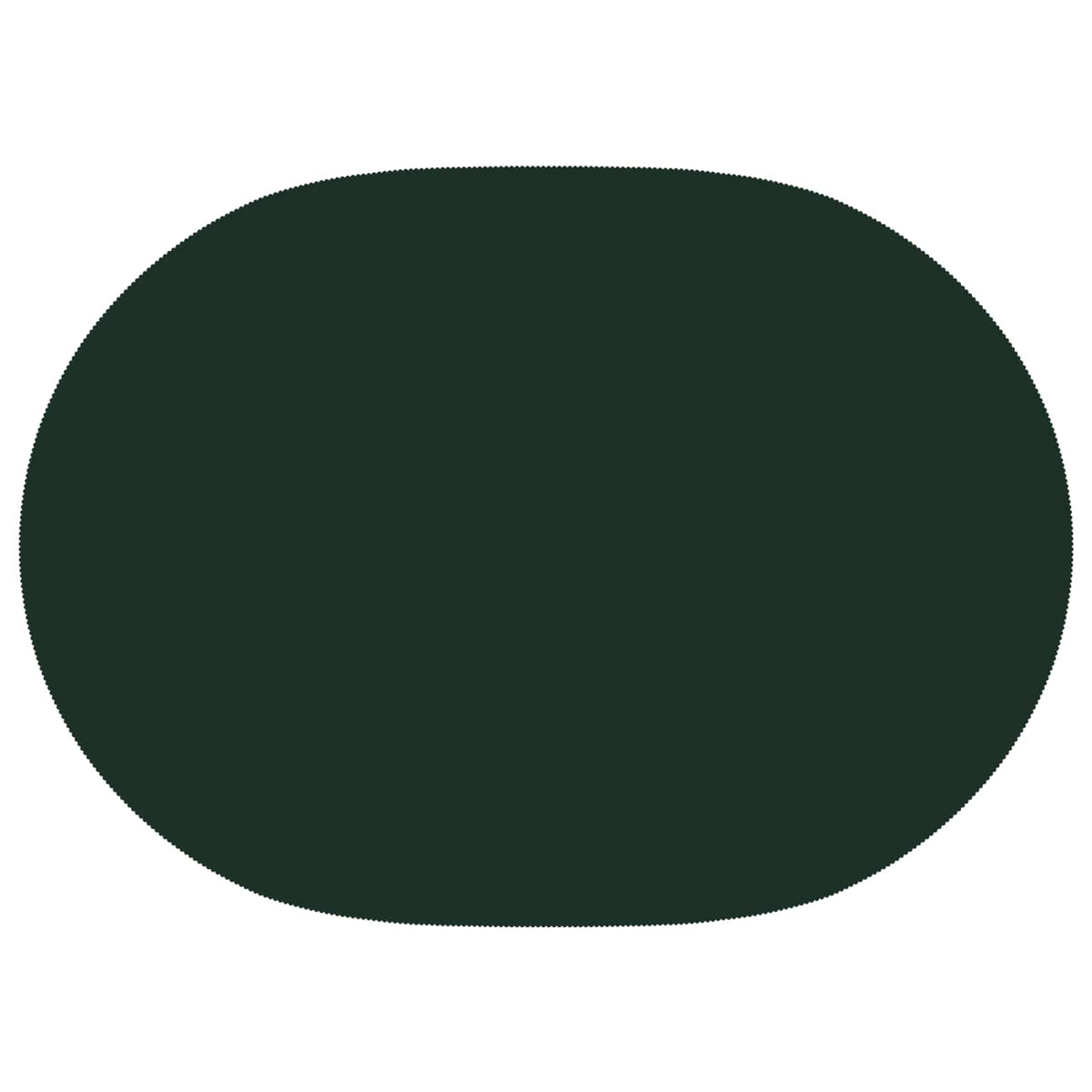 Bordklæde 5 stk. Oval Mørkegrøn 130 x 220 cm Polyester