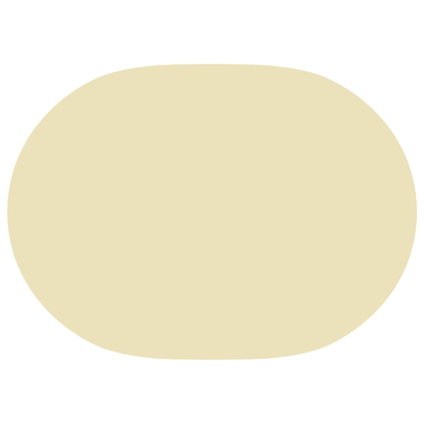 Bordklæde 5 stk. Oval Cremehvid 130 x 220 cm Polyester