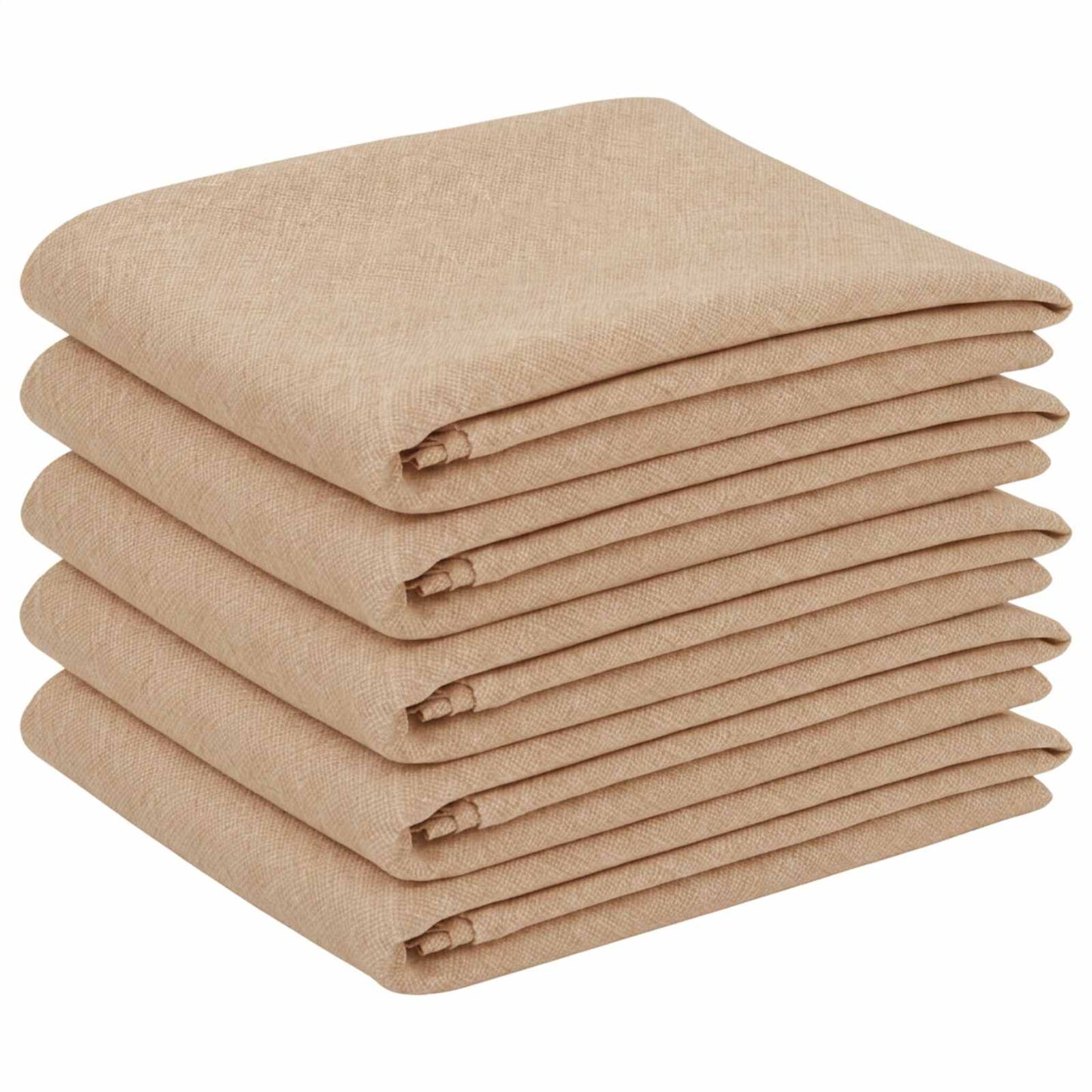 Bordklæde 5 stk. Rektangulær Beige 110 x 180 cm