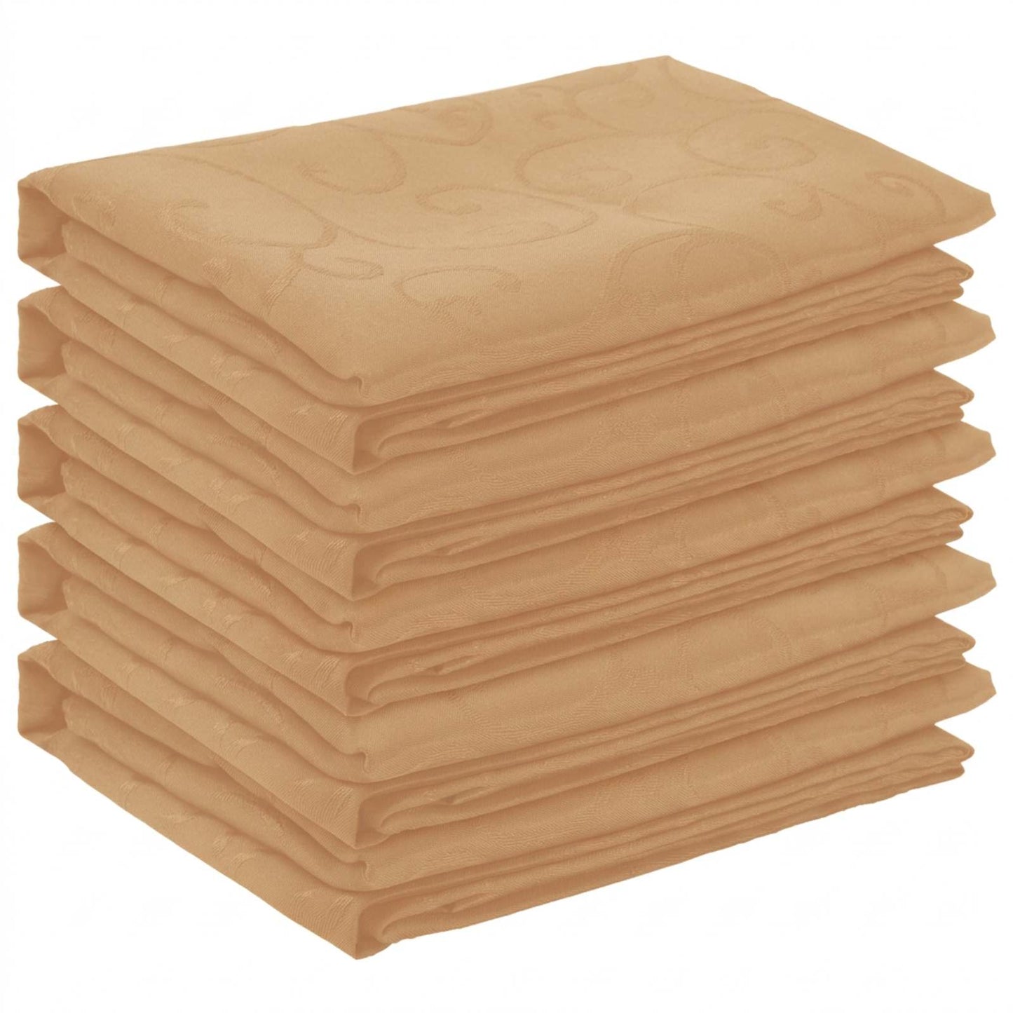 Bordklæde 5 stk. Rektangulær Beige 110 x 180 cm