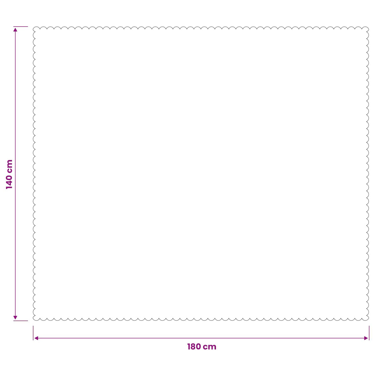 Bordklæde 5 stk. Rektangulær Lysegrå 140 x 180 cm