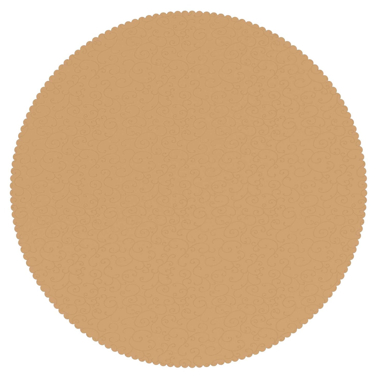 Bordklæde 5 stk. Rund Beige Ø 160 cm