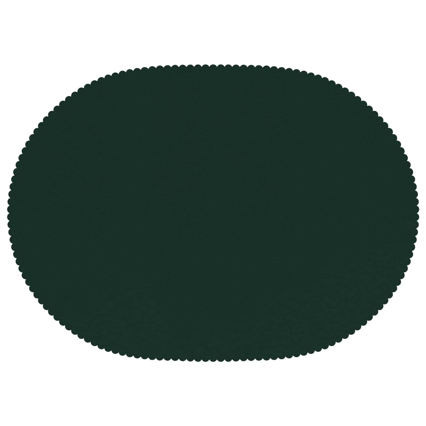 Bordklæde 5 stk. Oval Mørkegrøn 130 x 220 cm