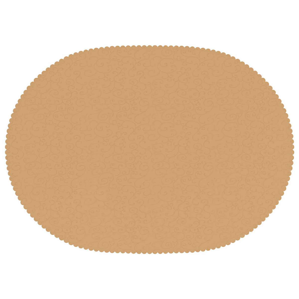 Bordklæde 5 stk. Oval Beige 130 x 220 cm