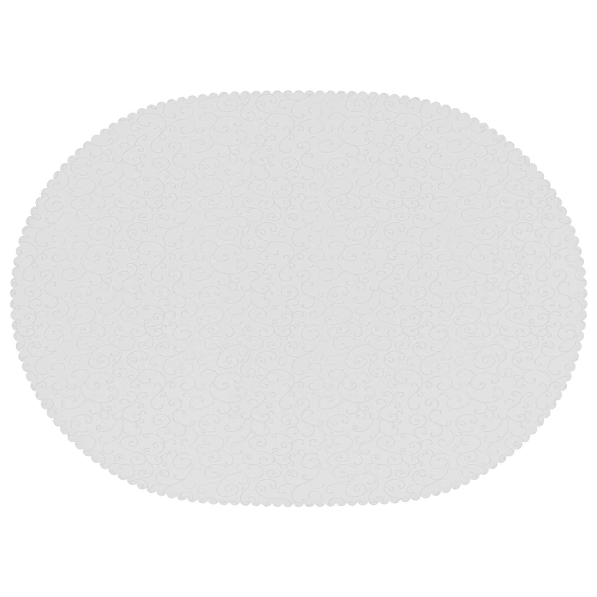 Bordklæde 5 stk. Oval Hvid 160 x 220 cm