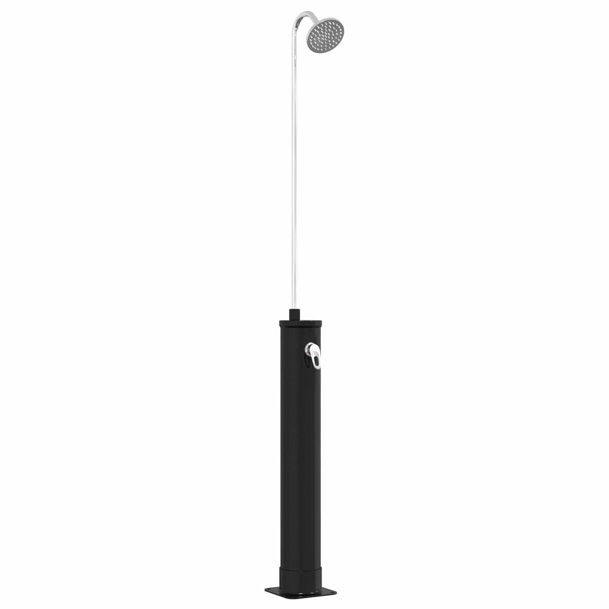 Solbruser med Brusehoved 20 l PVC, ABS, Zinklegering Sort 20 l