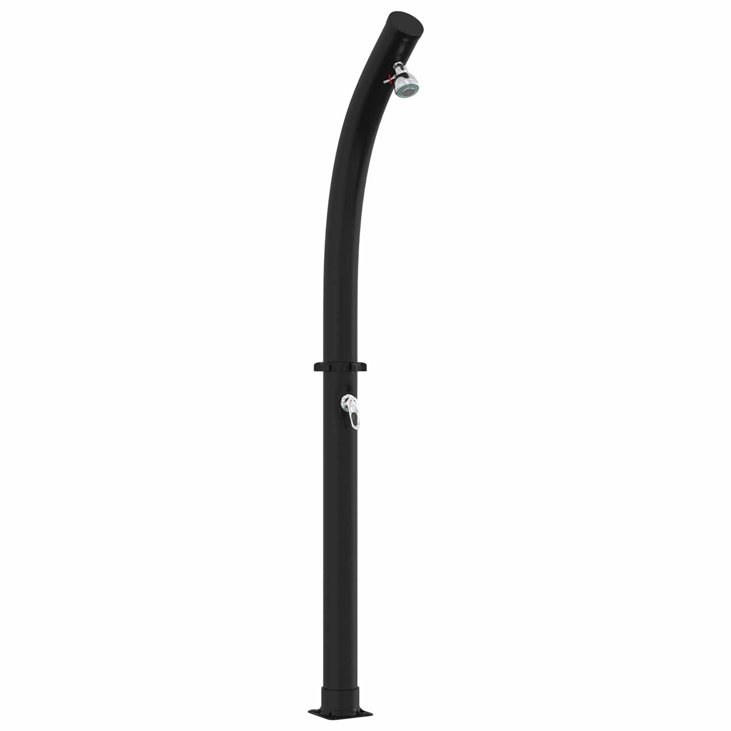 Solbruser med Brusehoved 20 l PVC, ABS, Zinklegering Sort 20 l