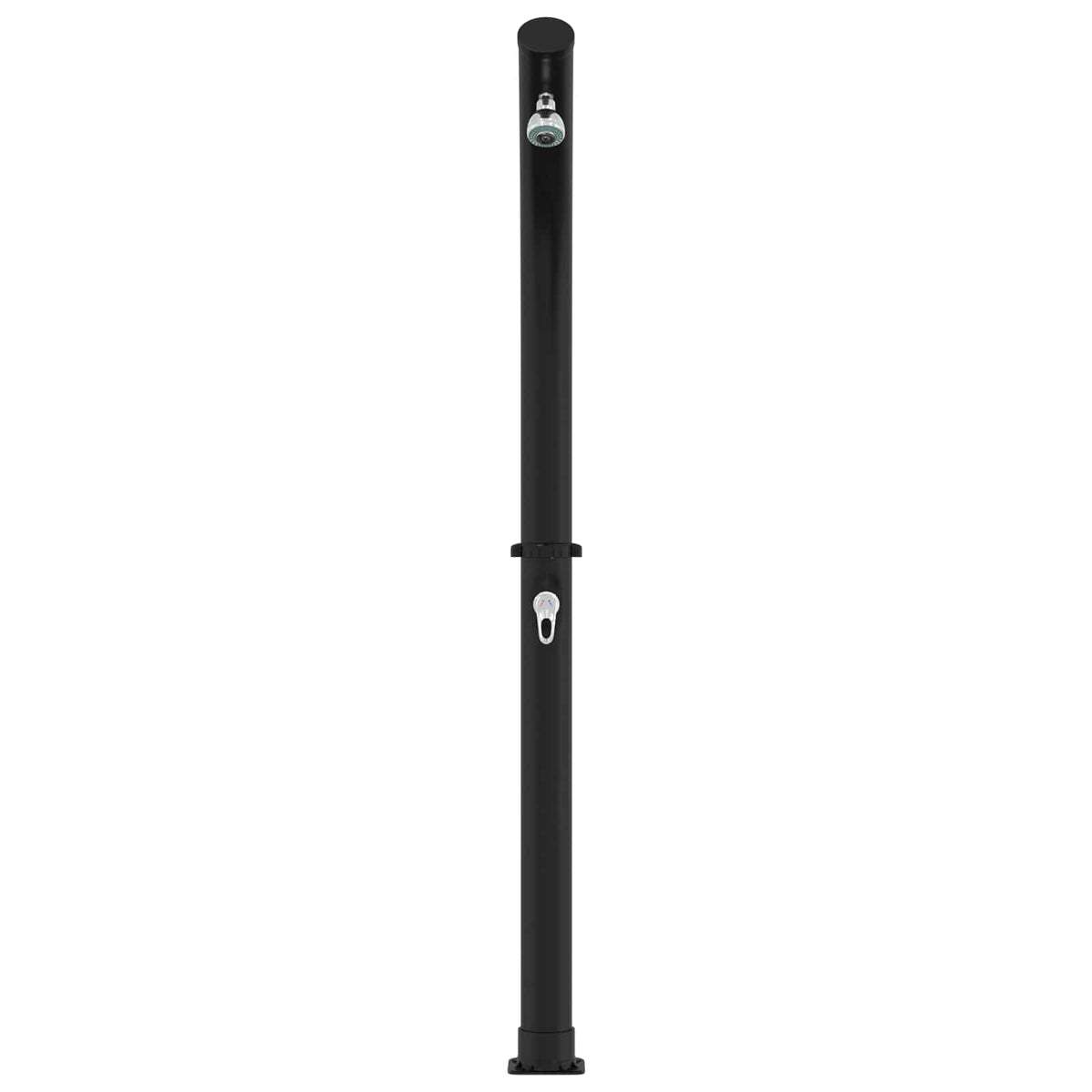 Solbruser med Brusehoved 20 l PVC, ABS, Zinklegering Sort 20 l